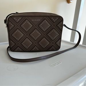 Micheal Kors Grey crossbody studded bag